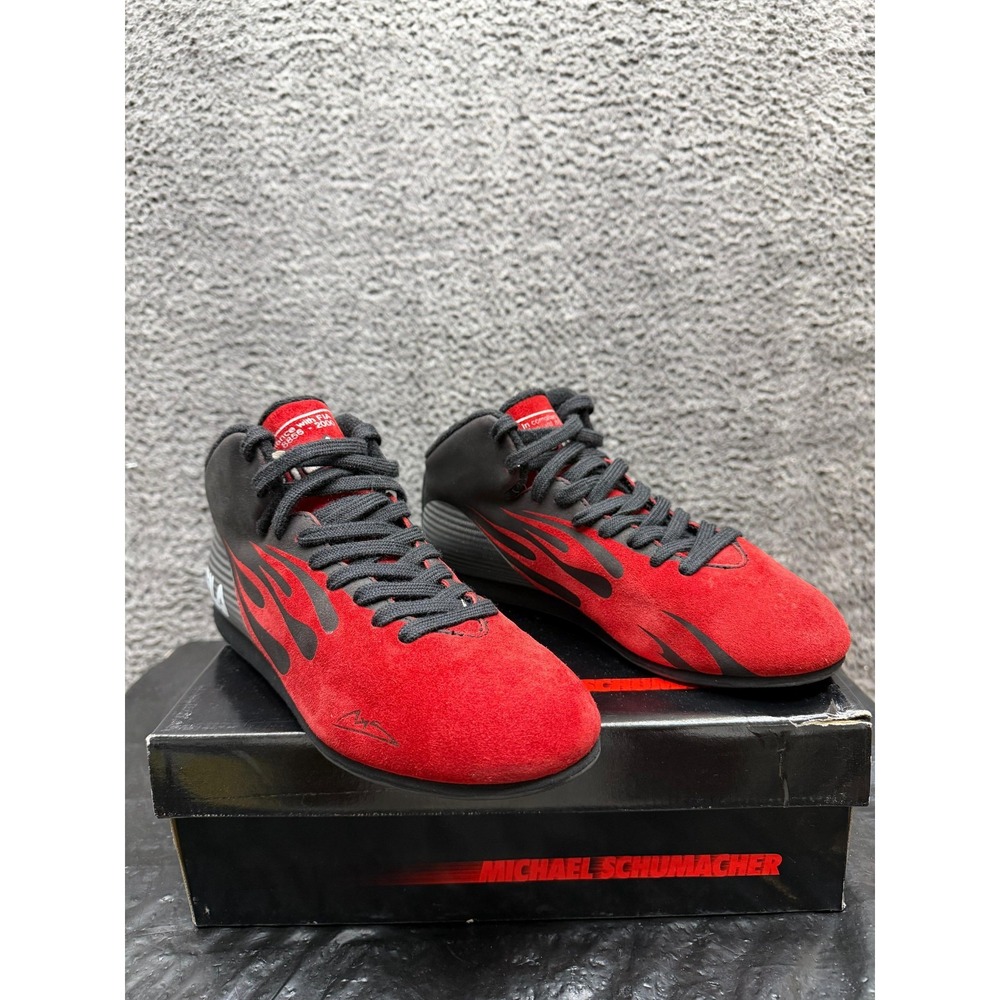 Vintage Fila Michael Schumacher MSR Fireproof Replica Racing Shoes Size 10 US